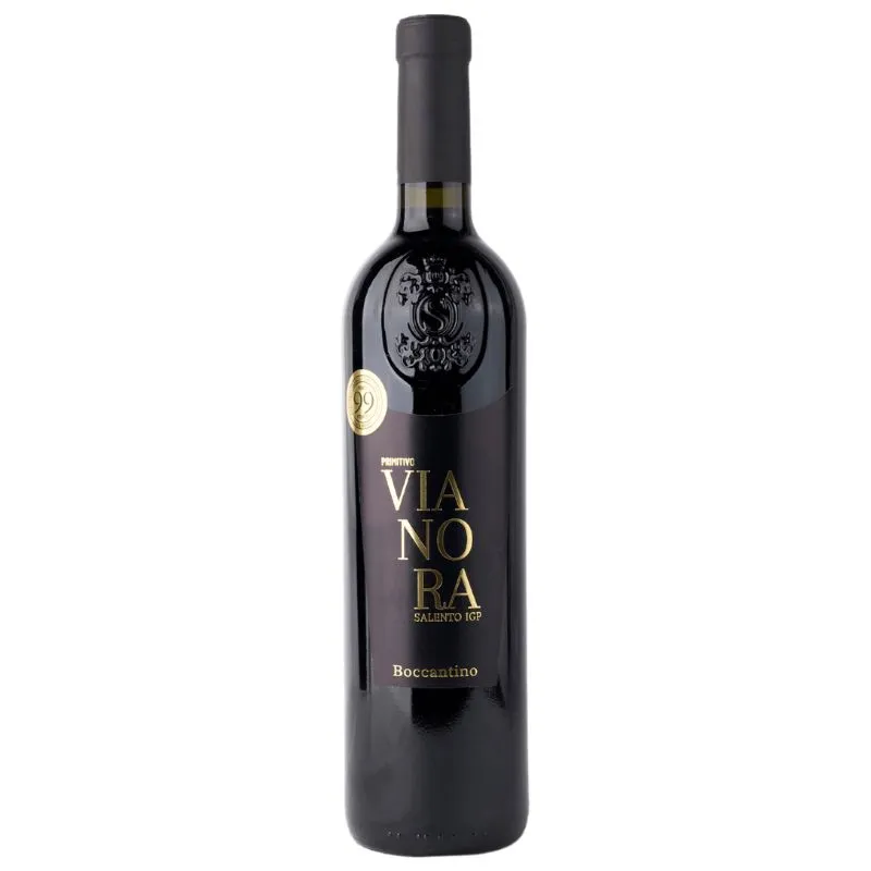 Italiens vin ved navn Boccantino Primitivo Vianora Salento IGP 2024
