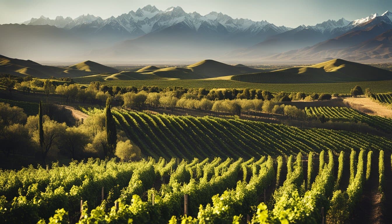 Vinmarkerne i smukke omgivelser i Mendoza.