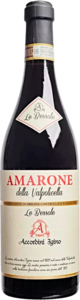 Amarone della Valpolicella rødvin fra producenten Accordini Igino. Etiketten er cremefarvet med rød og sort tekst