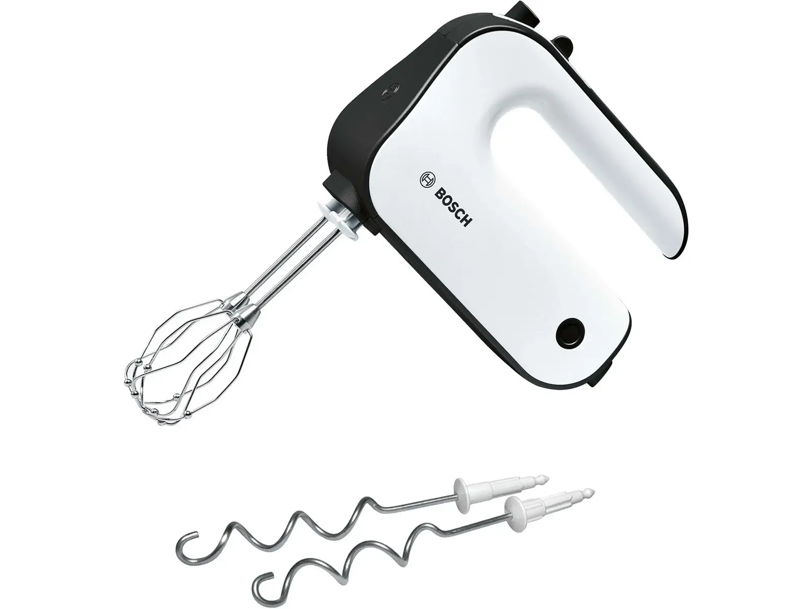 Hvid håndmixer fra Bosch, som tidligere er blevet kåret som bedst i test af forbrugermagasinet TÆNK