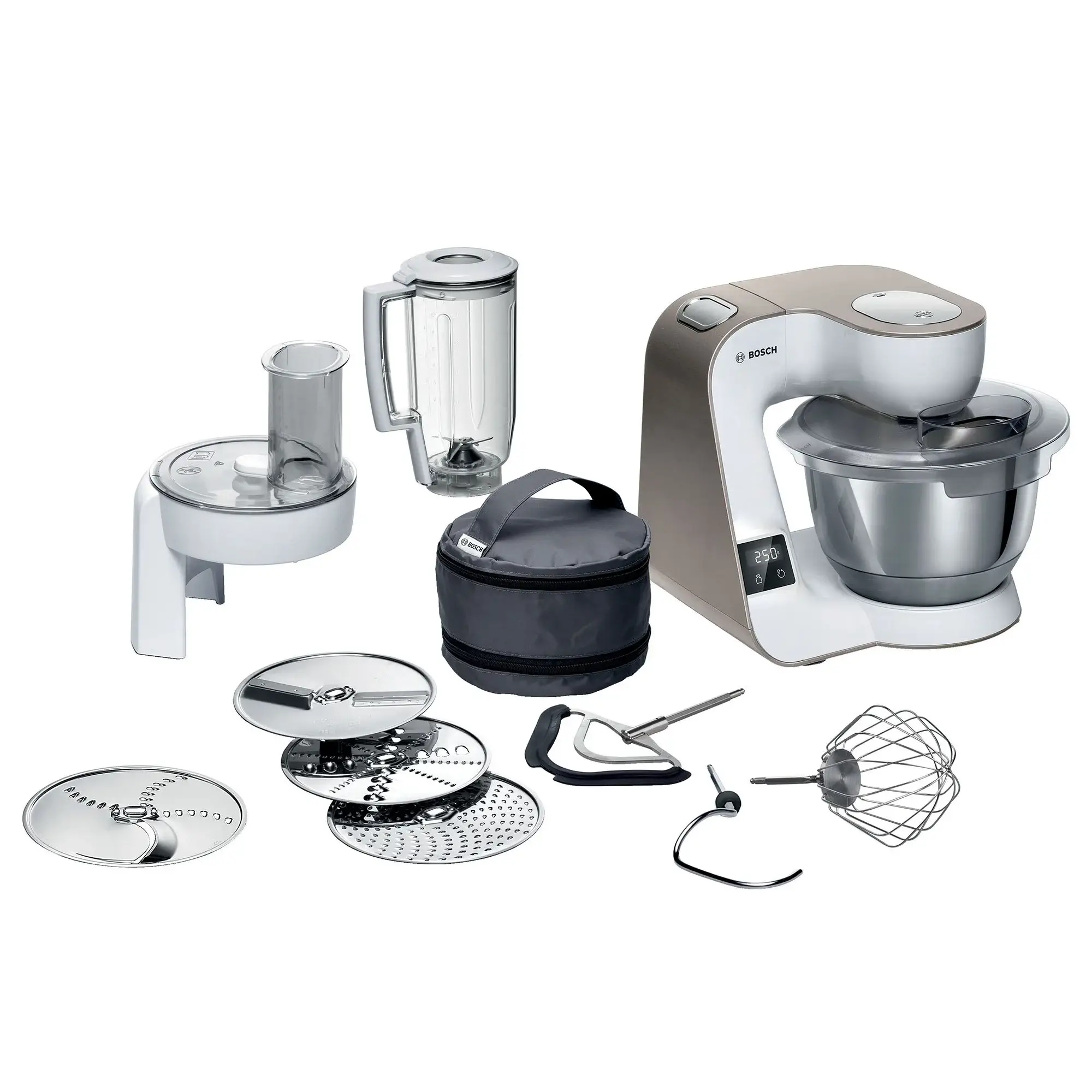 Bosh Mum5 foodprocessor som klarer sig rigtig flot i vores store test