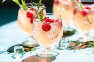 Velkomst drink med bobler