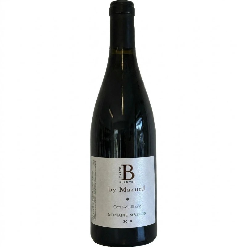 Carte Blanche Côtes du Rhône 0,75 L fra Domaine Mazurd